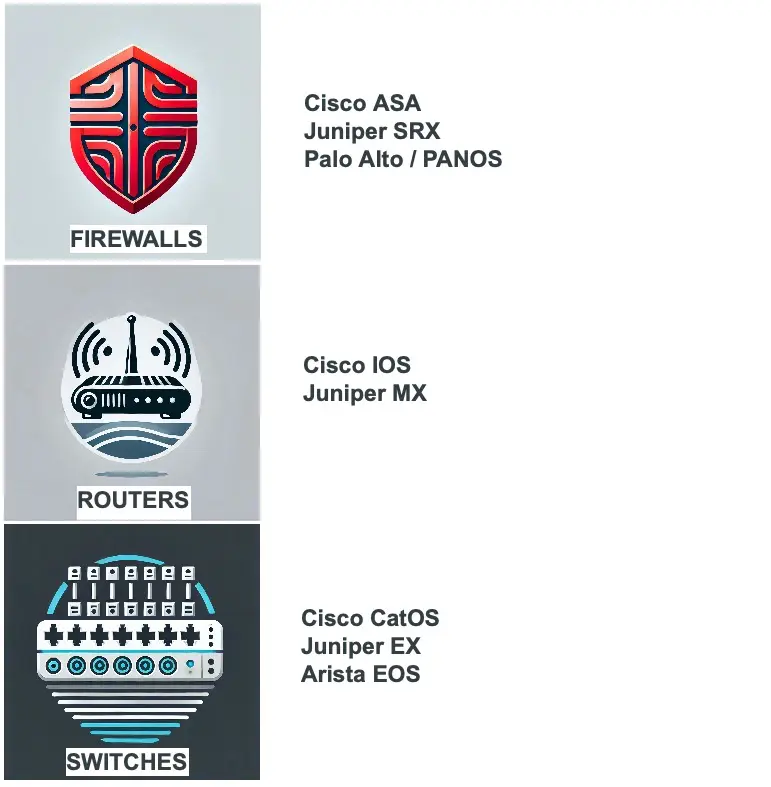 A series of four different logos for the cisco router.